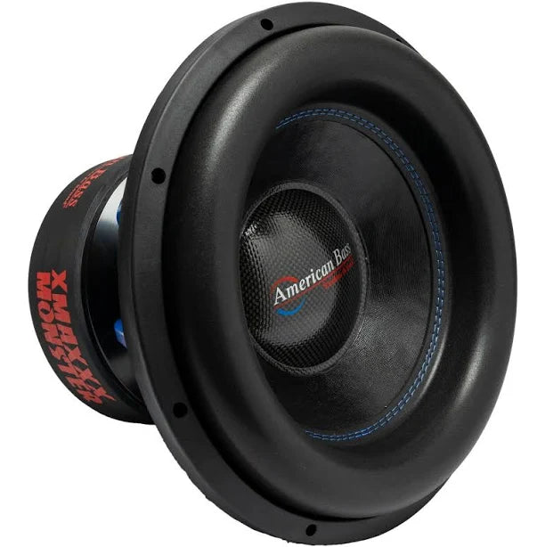 Alt text for an image of the American Bass XMAXXX Monster 15 Subwoofer: High-performance 15-inch subwoofer with rugged design, reinforced cone, and heavy-duty rubber surround for exceptional bass output in cars.