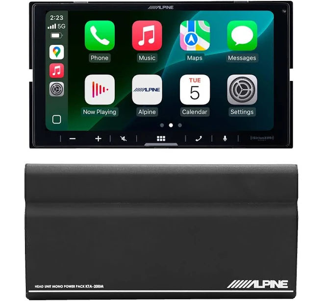 Alpine ILX-W770 Digital Multimedia Receiver features a sleek 7-inch touchscreen, Bluetooth connectivity, Apple CarPlay, built-in amplifier for crystal-clear sound, and rear camera input for enhanced safety.