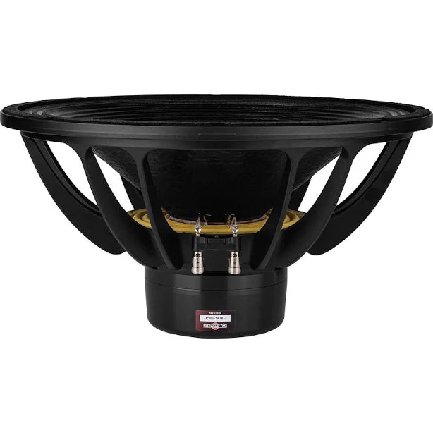 **Alt Image Text**: Close-up view of the B & C Speaker LF Drivers 18-inch Woofer, showcasing its robust design with an 18-inch diameter, ideal for delivering powerful low-frequency bass in audio setups.